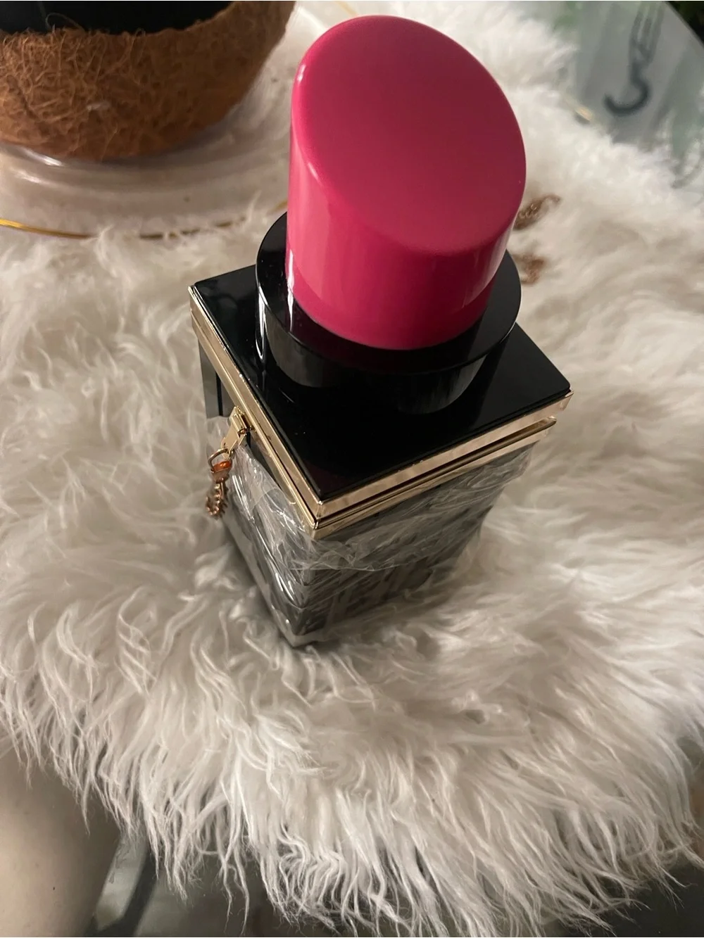 New Pink lipstick Crossbody Bag
